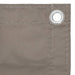 Balkonscherm 75x300 cm oxford stof taupe