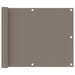 Balkonscherm 75x600 cm oxford stof taupe