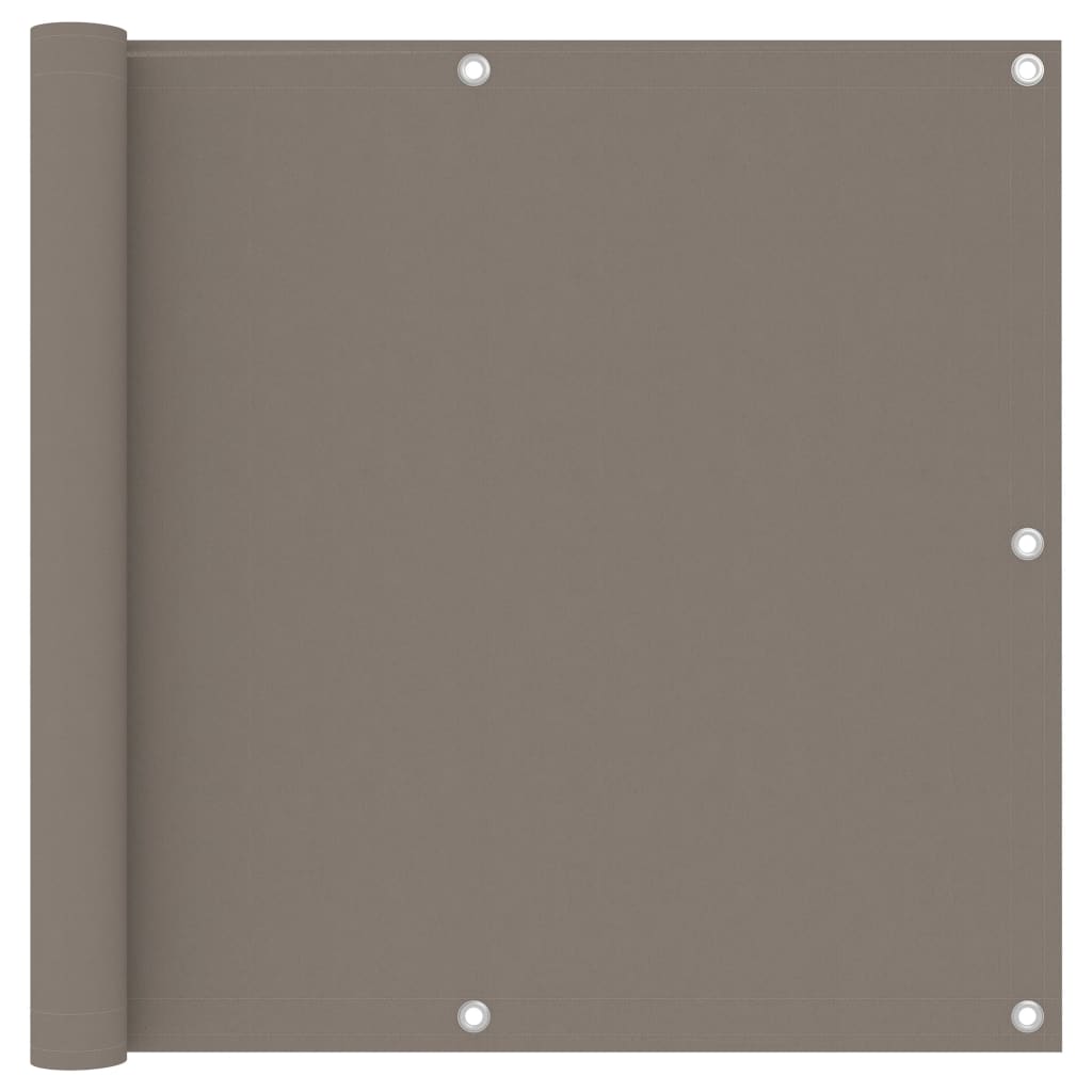Balkonscherm 90x500 cm oxford stof taupe
