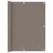 Balkonscherm 120X300 Cm Oxford Stof Taupe 120 x 300 cm