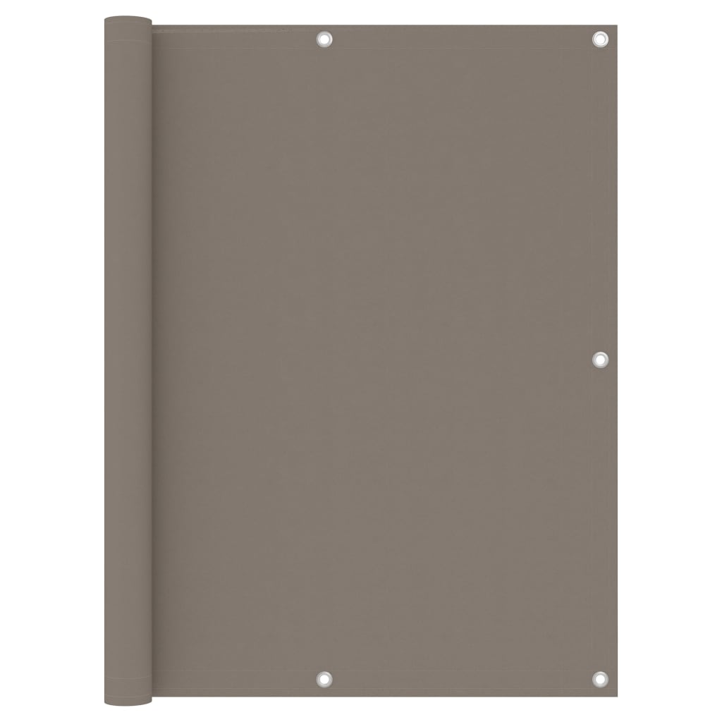 Balkonscherm 120x500 cm oxford stof taupe