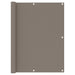 Balkonscherm 120x500 cm oxford stof taupe