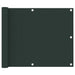 Balkonscherm 75x500 cm oxford stof donkergroen