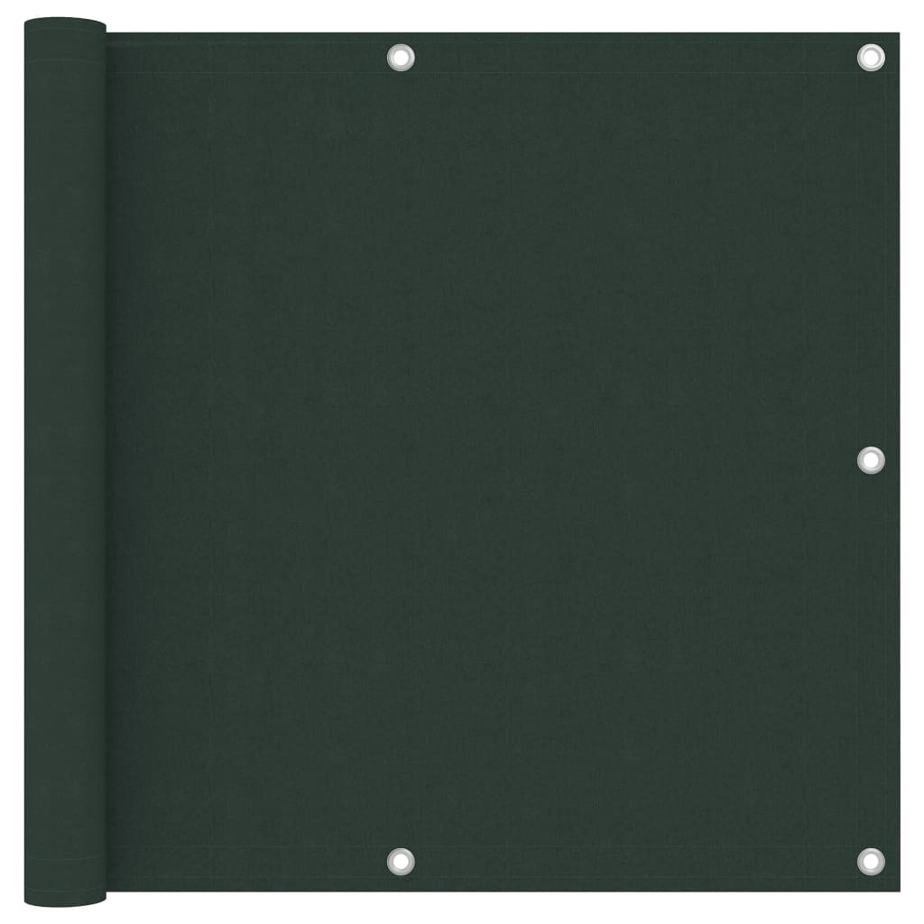 Balkonscherm 90x500 cm oxford stof donkergroen