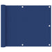 Balkonscherm 75x600 cm oxford stof blauw