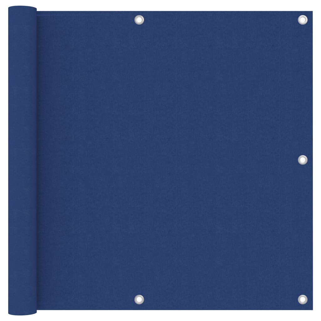 Balkonscherm 90x500 cm oxford stof blauw