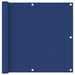 Balkonscherm 90x500 cm oxford stof blauw