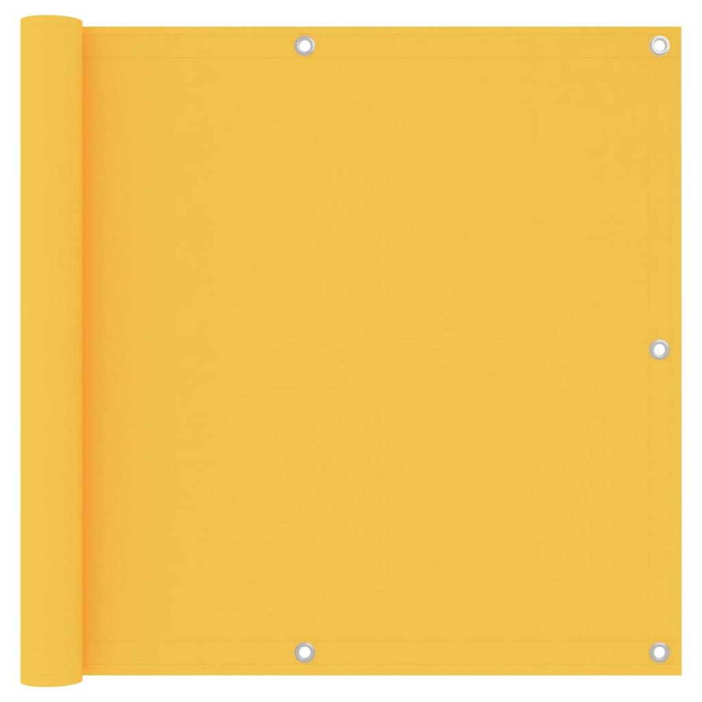 Balkonscherm 90X500 Cm Oxford Stof Geel 90 x 500 cm
