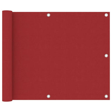 Balkonscherm 75X500 Cm Oxford Stof Rood 75 x 500 cm