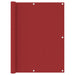Balkonscherm 120X400 Cm Oxford Stof Rood 120 x 400 cm