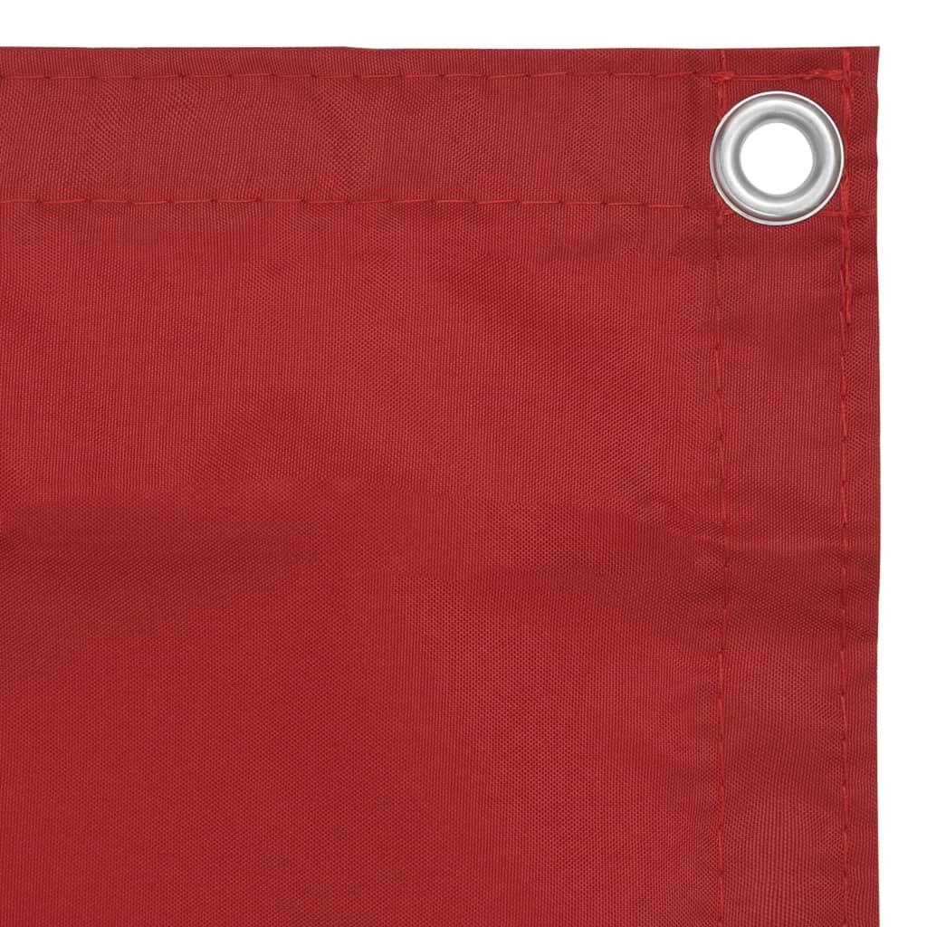 Balkonscherm 120X500 Cm Oxford Stof Rood 120 x 500 cm