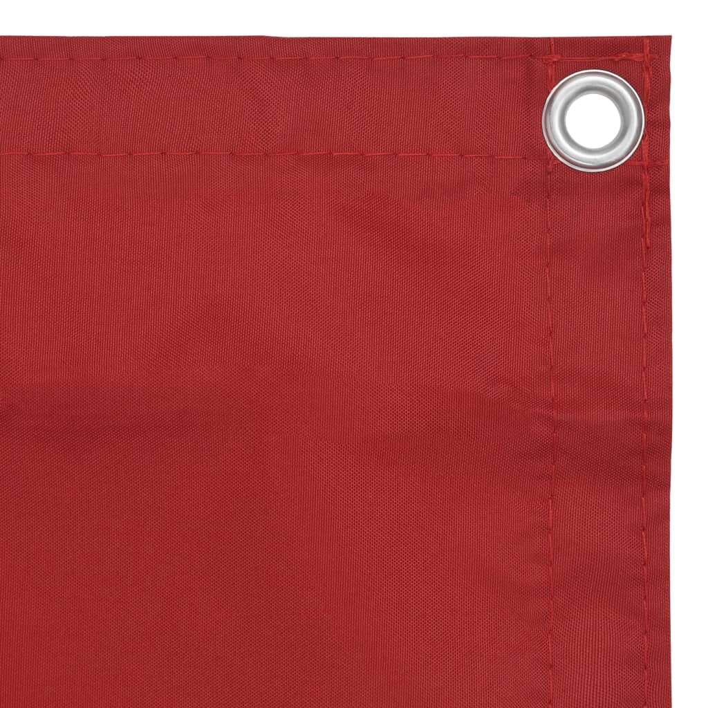 Balkonscherm 120X600 Cm Oxford Stof Rood 120 x 600 cm