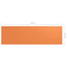 Balkonscherm 120X400 Cm Oxford Stof Oranje 120 x 400 cm orange
