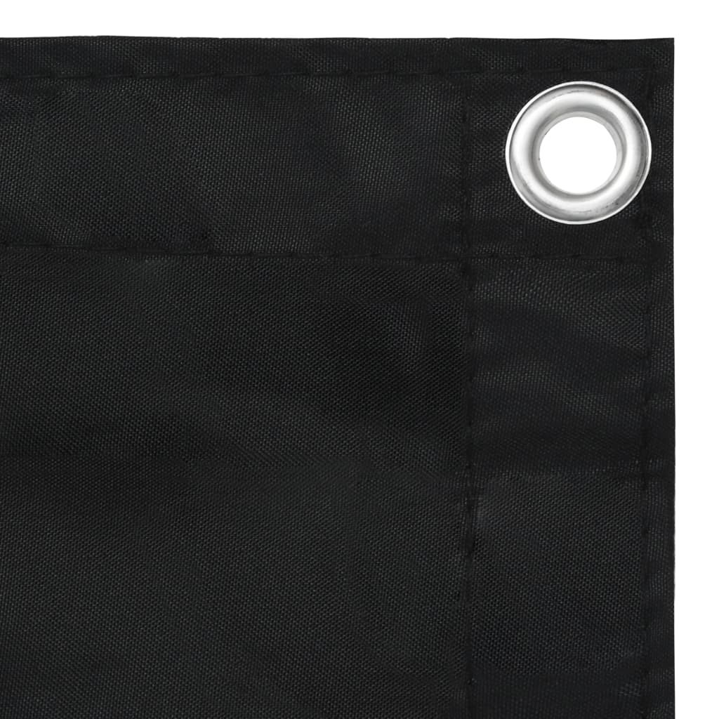 Balkonscherm 90X300 Cm Oxford Stof Zwart 90 x 300 cm