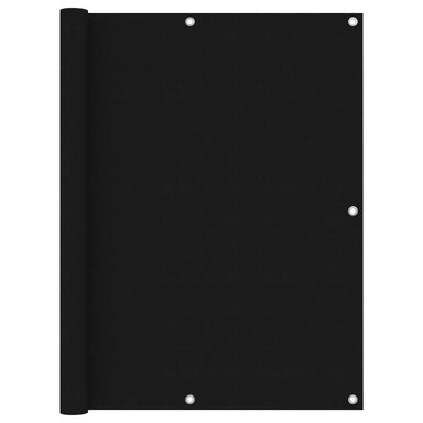 Balkonscherm 120X300 Cm Oxford Stof Zwart 120 x 300 cm