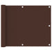 Balkonscherm 75X300 Cm Oxford Stof Bruin 75 x 300 cm