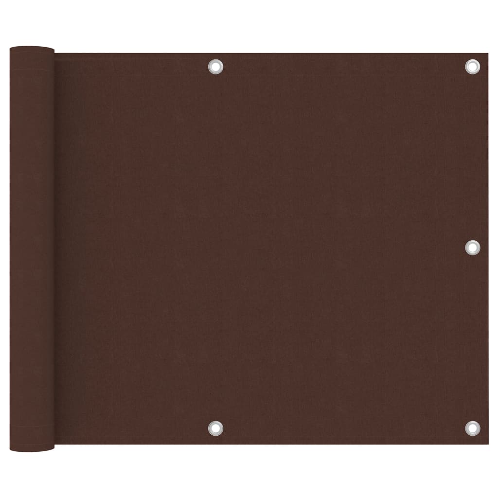Balkonscherm 75X400 Cm Oxford Stof Bruin 75 x 400 cm