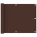Balkonscherm 75X400 Cm Oxford Stof Bruin 75 x 400 cm