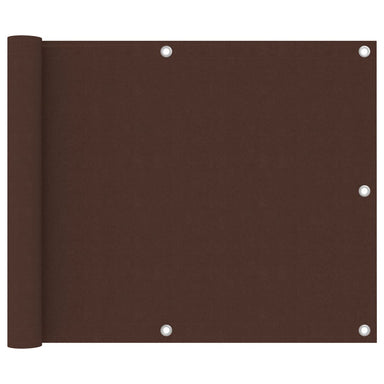 Balkonscherm 75X500 Cm Oxford Stof Bruin 75 x 500 cm