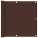 Balkonscherm 90X500 Cm Oxford Stof Bruin 90 x 500 cm