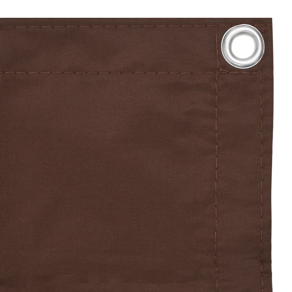 Balkonscherm 120X300 Cm Oxford Stof Bruin 120 x 300 cm