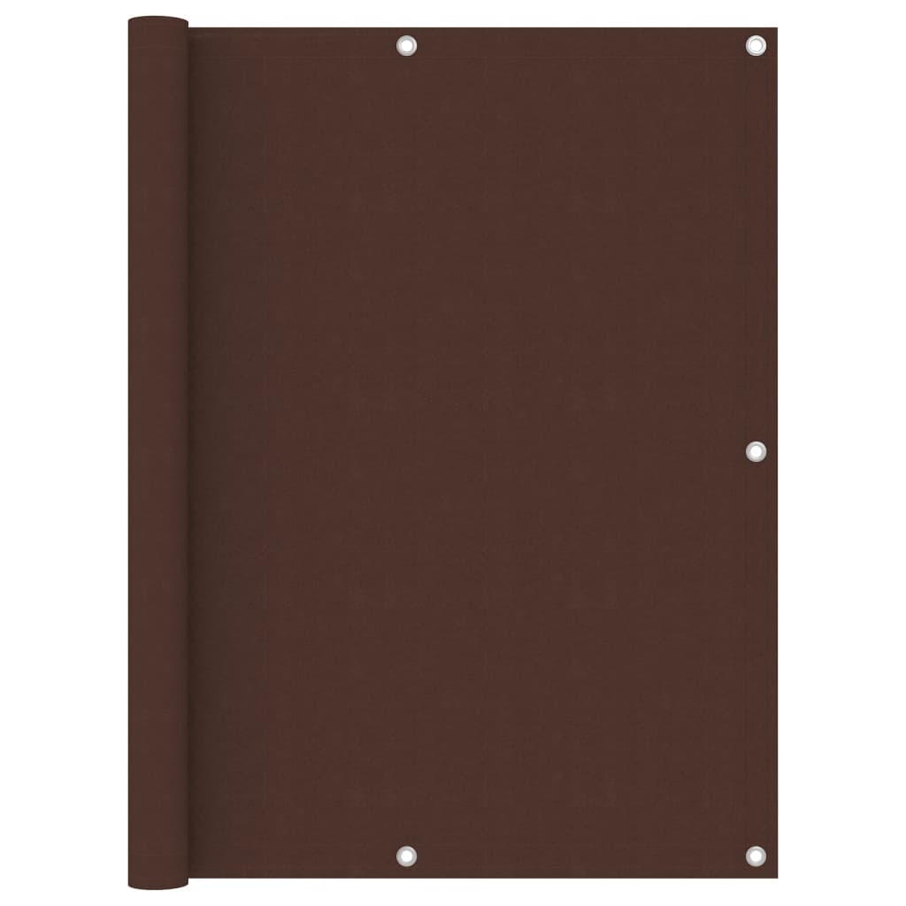 Balkonscherm 120X600 Cm Oxford Stof Bruin 120 x 600 cm
