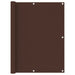 Balkonscherm 120X600 Cm Oxford Stof Bruin 120 x 600 cm