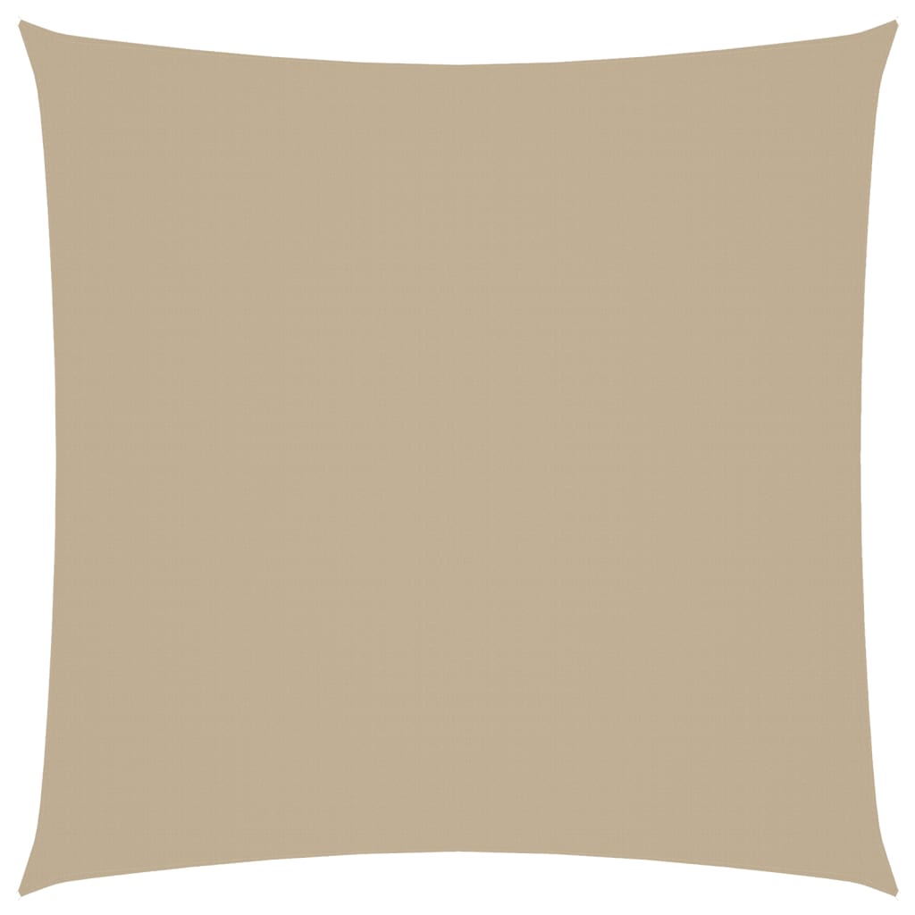 Zonnescherm vierkant 4x4 m oxford stof beige
