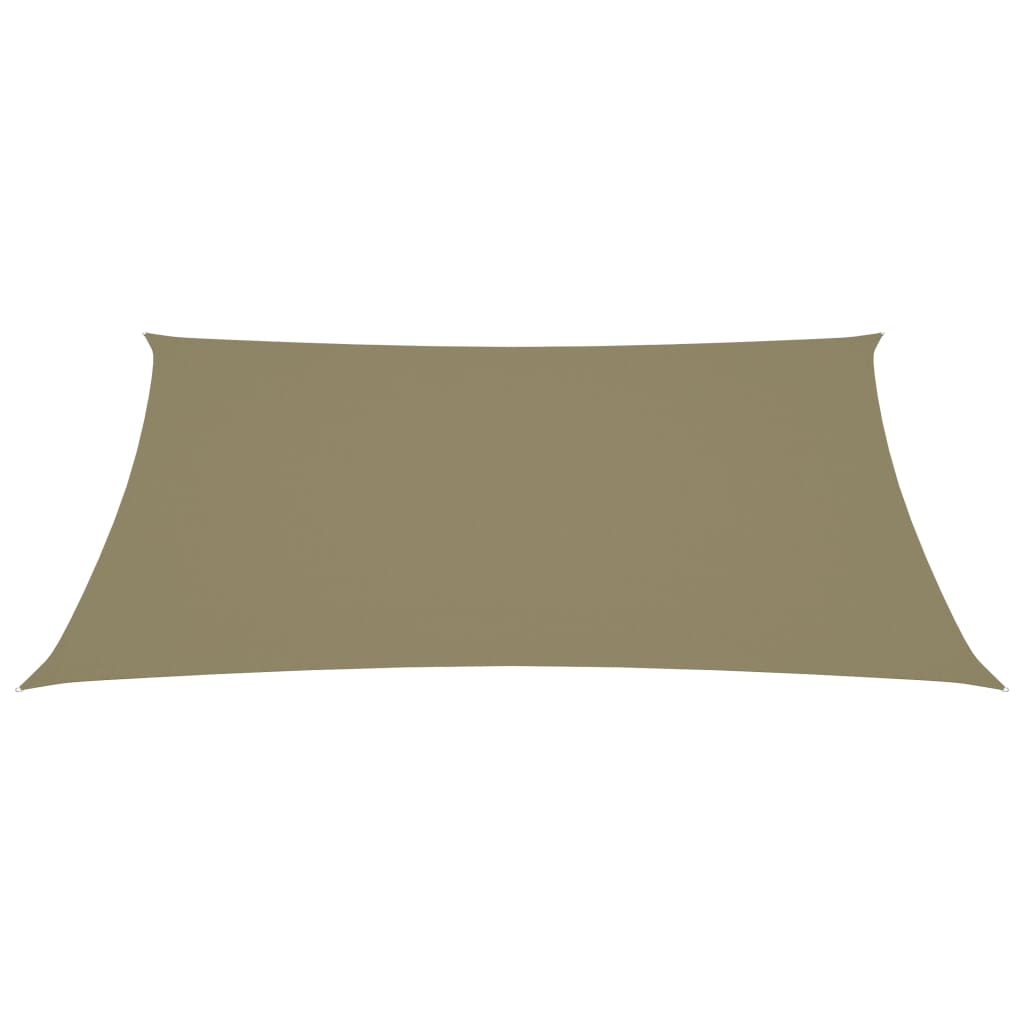 Zonnescherm rechthoekig 2,5x3,5 m oxford stof beige