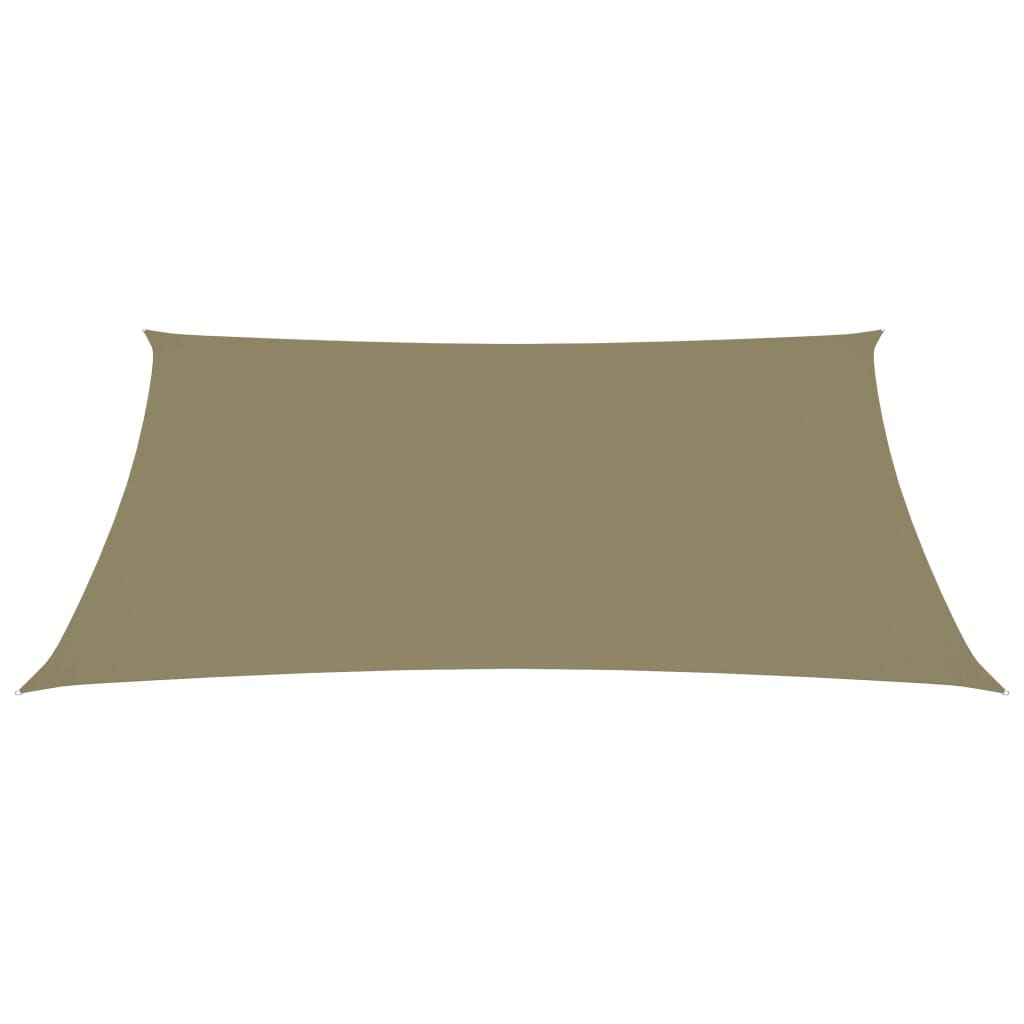 Zonnescherm rechthoekig 2,5x4,5 m oxford stof beige