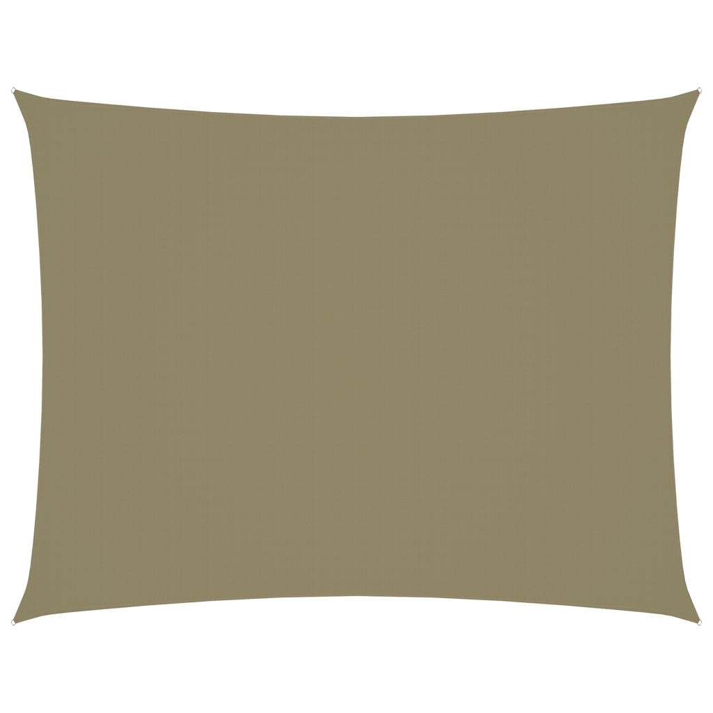 Zonnescherm rechthoekig 3x4 m oxford stof beige