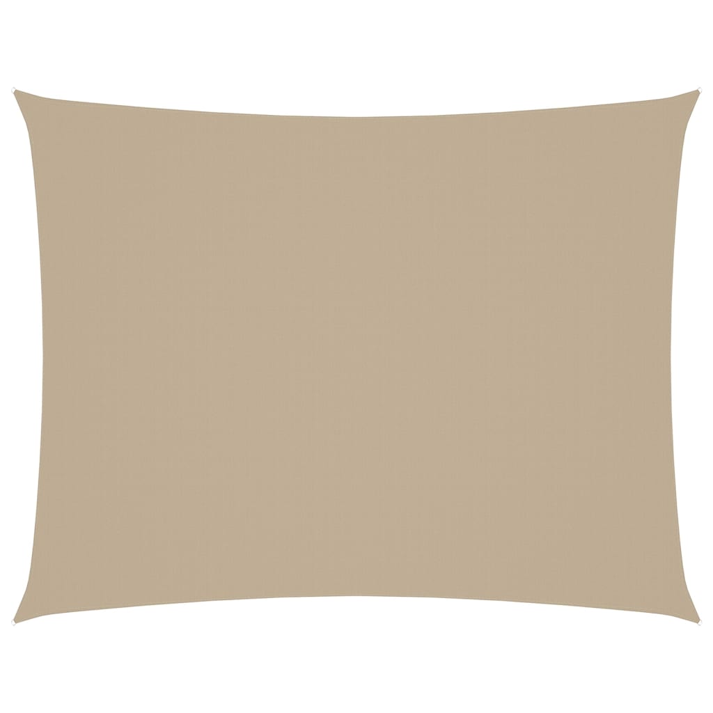 Zonnescherm Rechthoekig Oxford Stof Beige 5 x 6 m