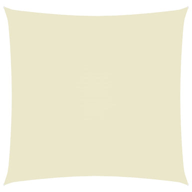 Zonnescherm vierkant 6x6 m oxford stof crèmekleurig