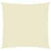 Zonnescherm vierkant 6x6 m oxford stof crèmekleurig