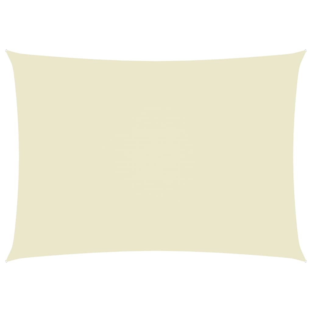 Zonnescherm Rechthoekig 2,5X4 M Oxford Stof Crèmekleurig 2.5 x 4 m