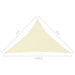 Zonnescherm driehoekig 3x3x4,24 m oxford stof crèmekleurig