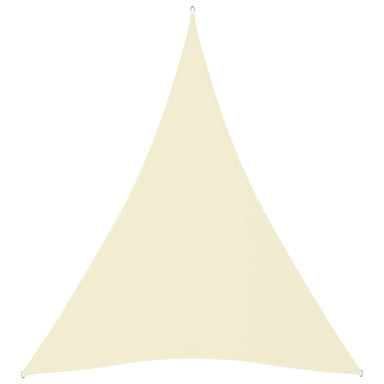Zonnescherm Driehoekig 3X4X4 M Oxford Stof Crèmekleurig 3 x 4 x 4 m