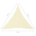 Zonnescherm Driehoekig 4X4X4 M Oxford Stof Crèmekleurig 4 x 4 x 4 m