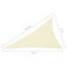 Zonnescherm Driehoekig 4X5X6,4 M Oxford Stof Crèmekleurig 4 x 5 x 6.4 m