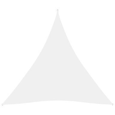 Zonnescherm driehoekig 3x3x3 m oxford stof wit