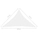 Zonnescherm Driehoekig 3,5X3,5X4,9 M Oxford Stof Wit 3.5 x 3.5 x 4.9 m