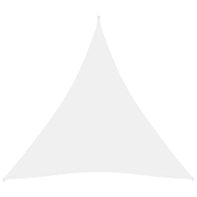 Zonnescherm driehoekig 5x5x5 m oxford stof wit