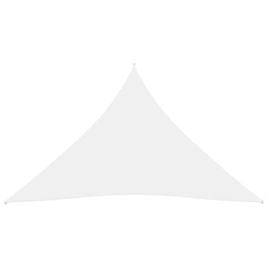 Zonnescherm driehoekig 5x7x7 m oxford stof wit
