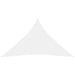 Zonnescherm driehoekig 6x6x6 m oxford stof wit