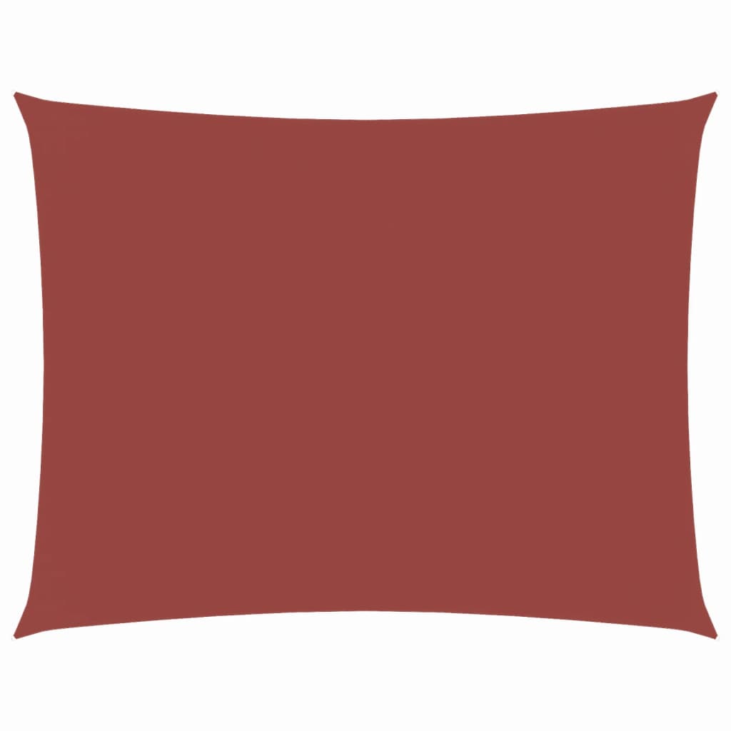 Zonnescherm rechthoekig 3x4 m oxford stof terracottakleurig