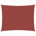 Zonnescherm rechthoekig 3x4 m oxford stof terracottakleurig