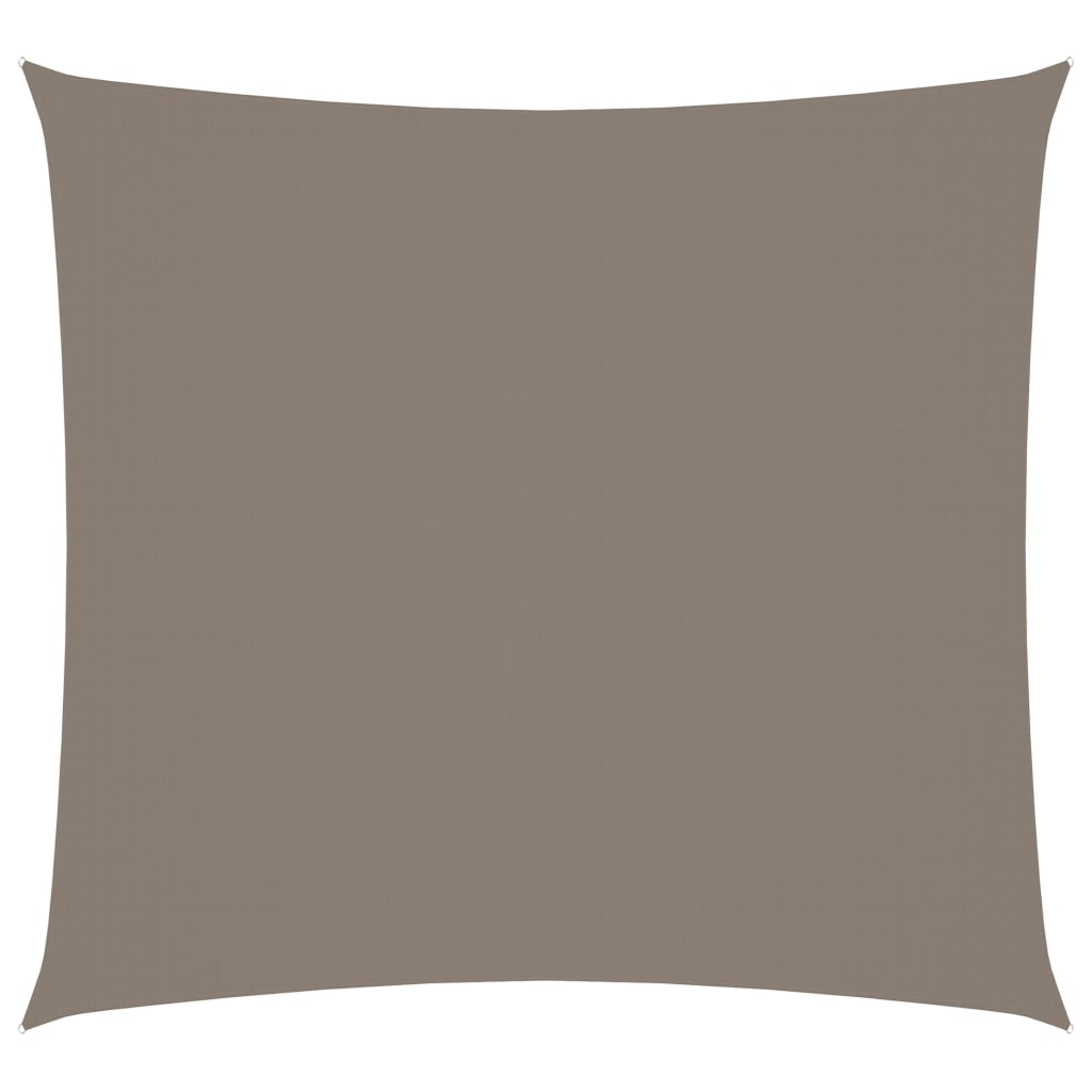 Zonnescherm vierkant 4x4 m oxford stof taupe