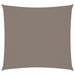 Zonnescherm vierkant 4x4 m oxford stof taupe
