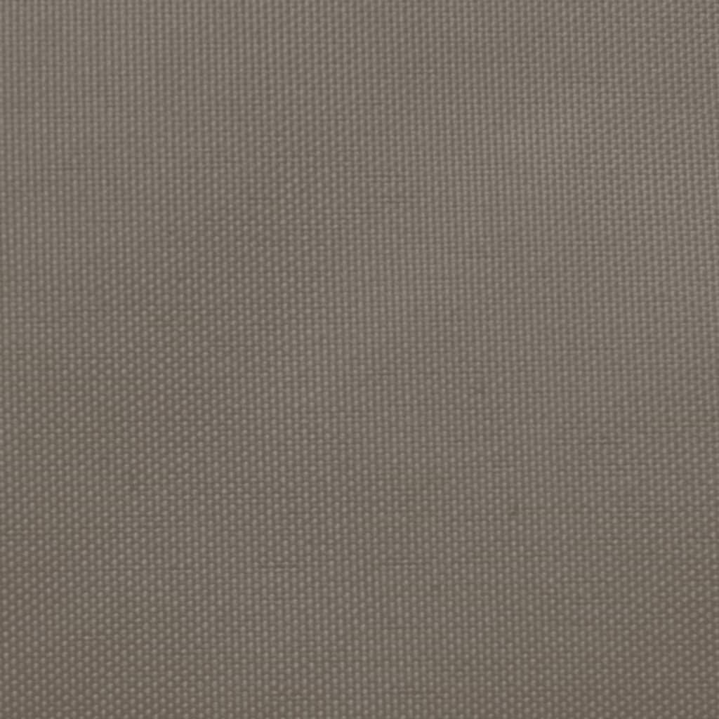 Zonnescherm vierkant 4x4 m oxford stof taupe
