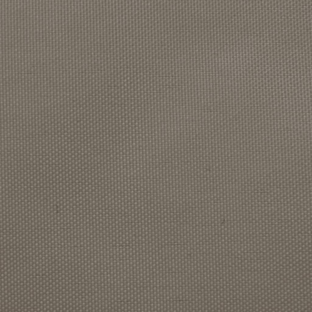 Zonnescherm vierkant 5x5 m oxford stof taupe